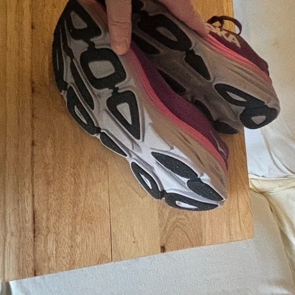 Hoka Purple and Pink Athletic Shoes with Cushioned Support - Picture 7 of 9